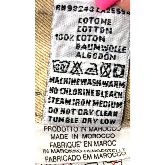 Diesel Saddle Jeans Mens Western Cowboy Beige Button Fly Pants Logo 33x28.5 - Picture 12 of 14